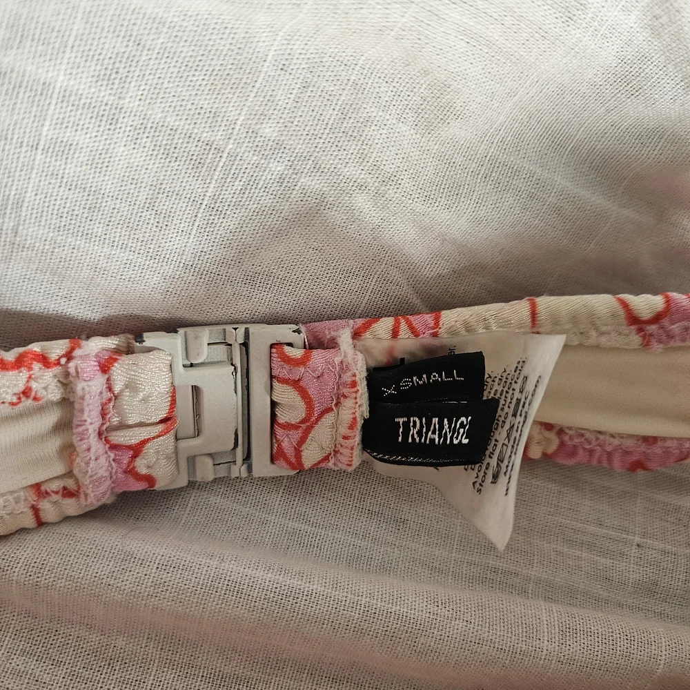 Triangl Swimwear Pink and Red Bikini Top